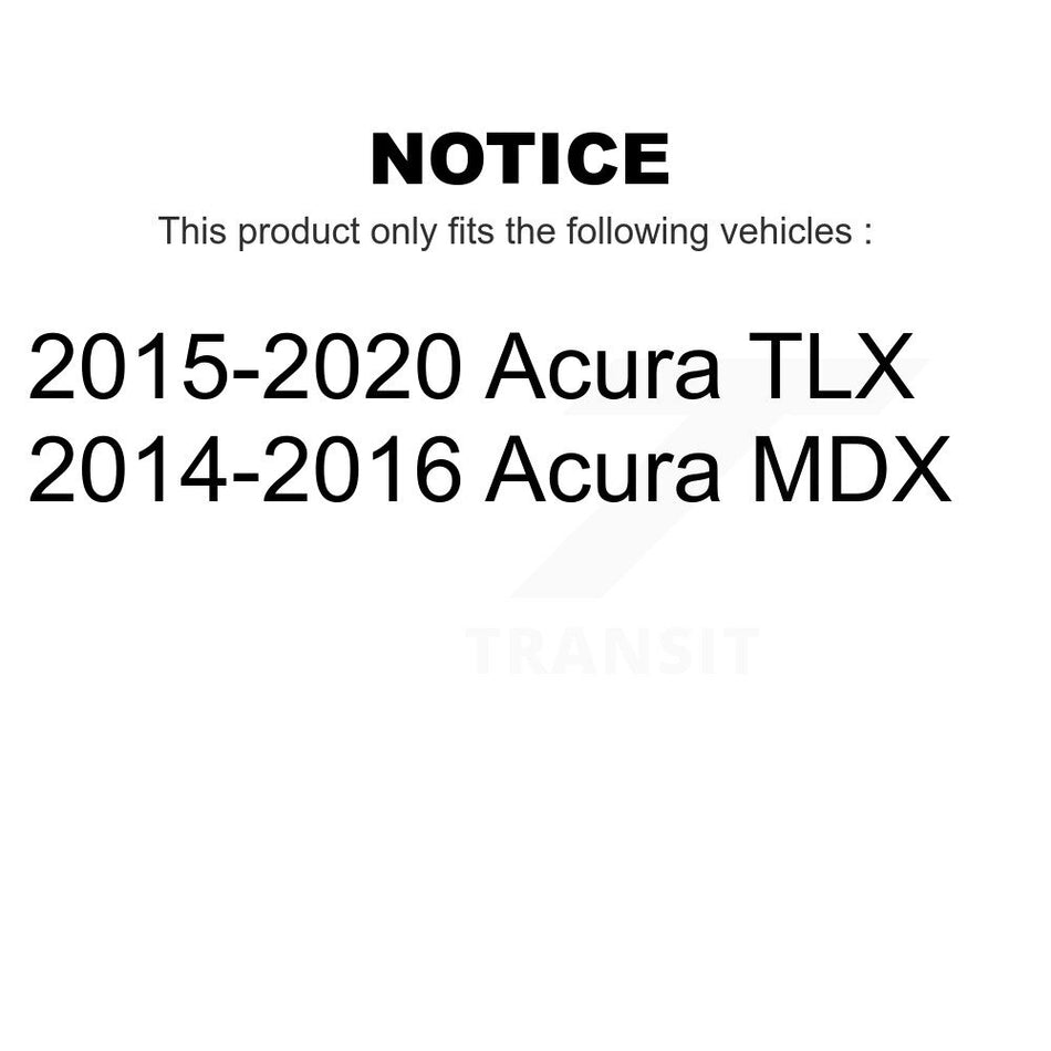 Front Disc Brake Rotors Pair For Acura MDX TLX K8-100539