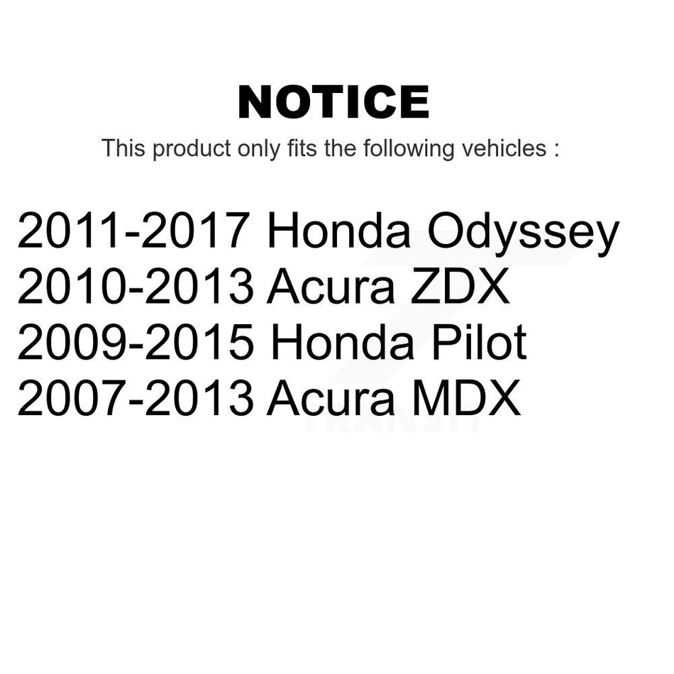 Rear Disc Brake Rotors Pair For Honda Odyssey Pilot Acura MDX ZDX K8-100860