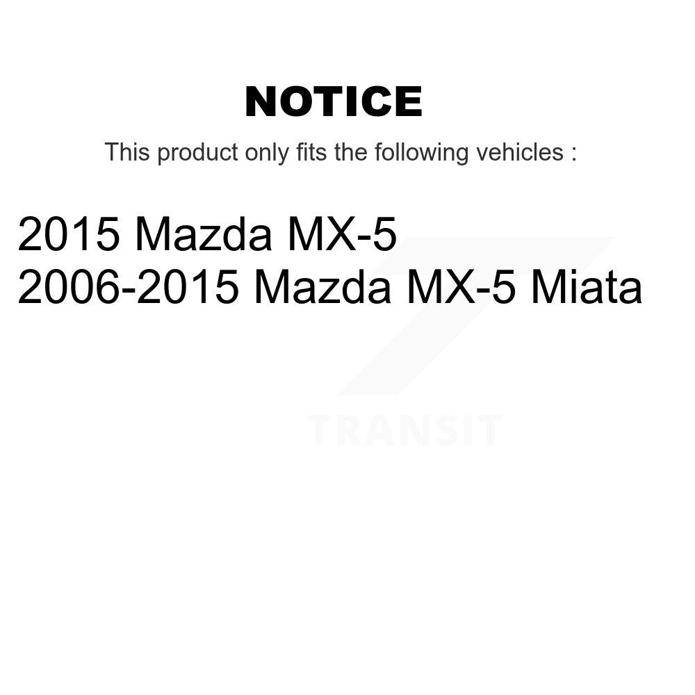 Front Rear Disc Brake Rotors Kit For Mazda MX-5 Miata