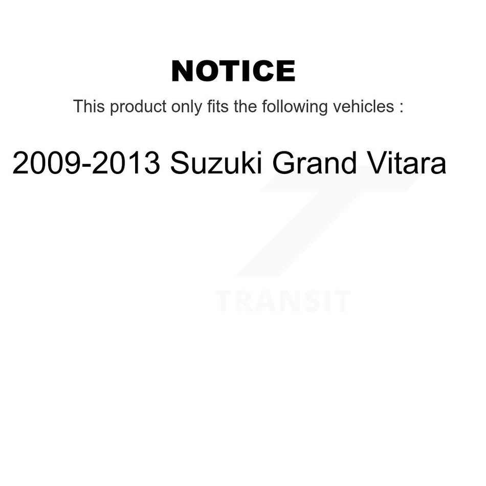 Front Rear Disc Brake Rotors Kit For 2009-2013 Suzuki Grand Vitara K8-101475