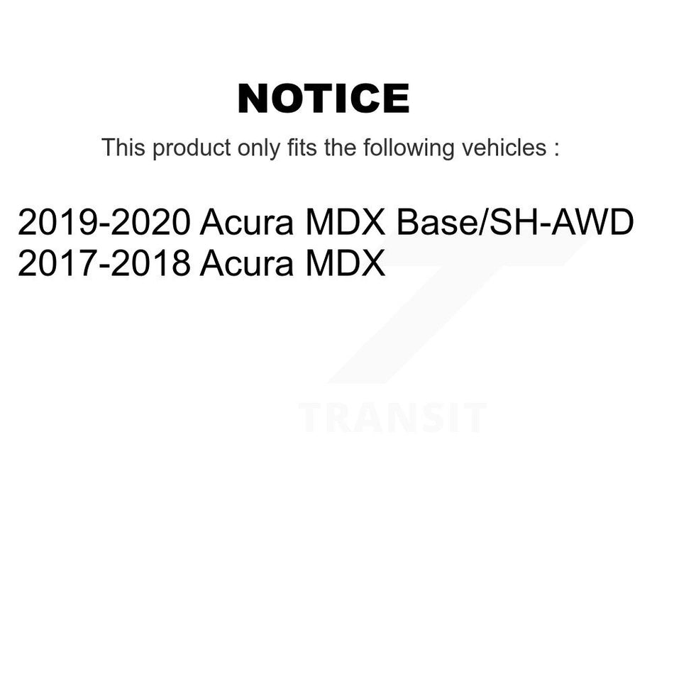 Front Rear Disc Brake Rotors Kit For Acura MDX K8-101707