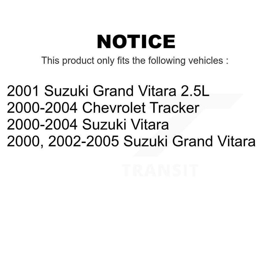 Rear Brake Drums Pair For Chevrolet Tracker Suzuki Grand Vitara K8-101851