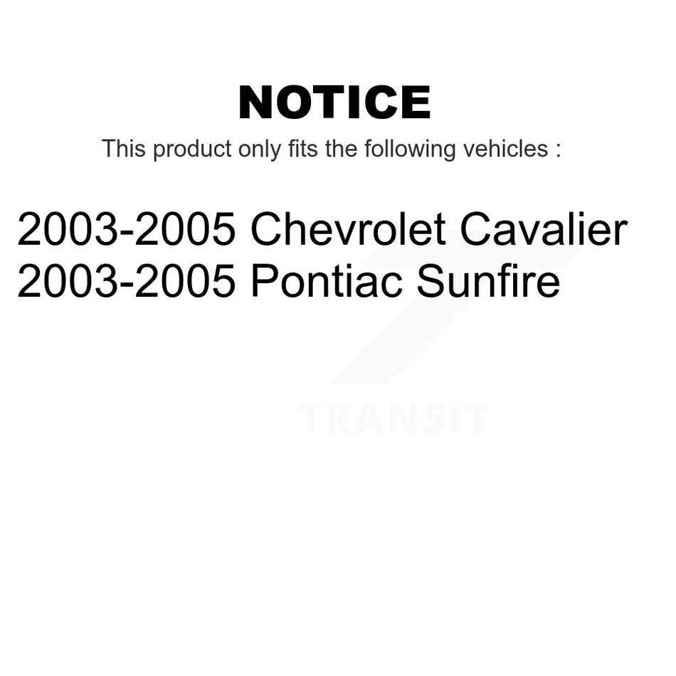 Rear Brake Drums Pair For 2003-2005 Chevrolet Cavalier Pontiac Sunfire K8-101857