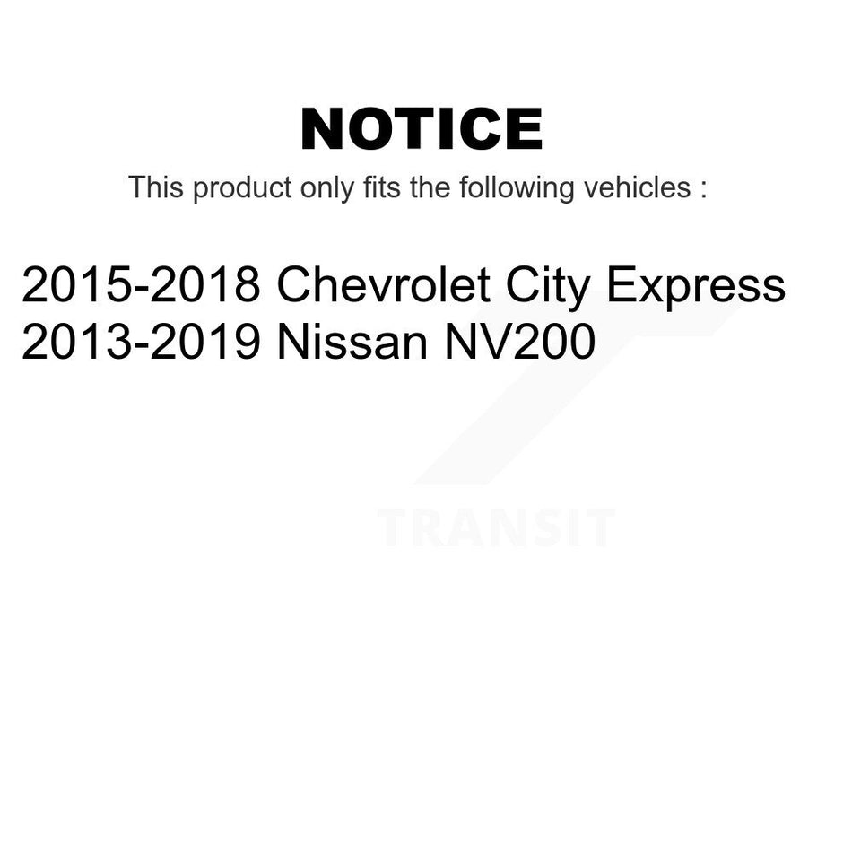 Rear Brake Drums Pair For Nissan NV200 Chevrolet City Express K8-101864