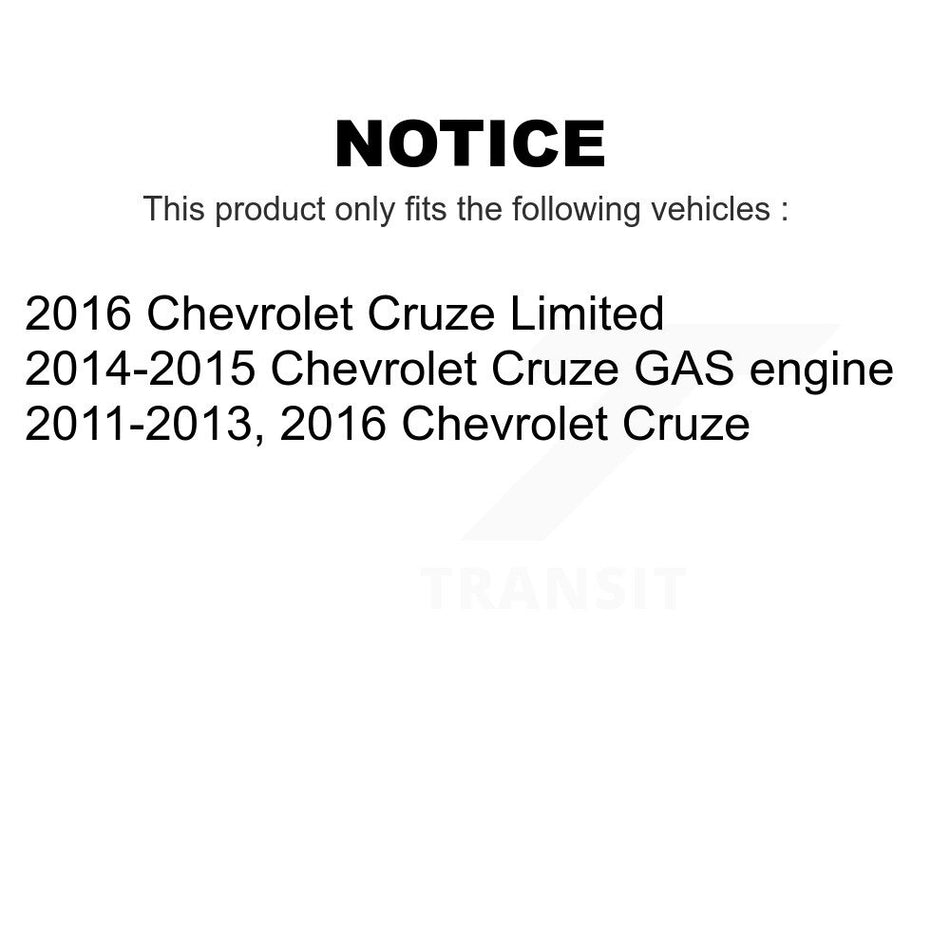 Rear Brake Drums Pair For Chevrolet Cruze Limited K8-101868