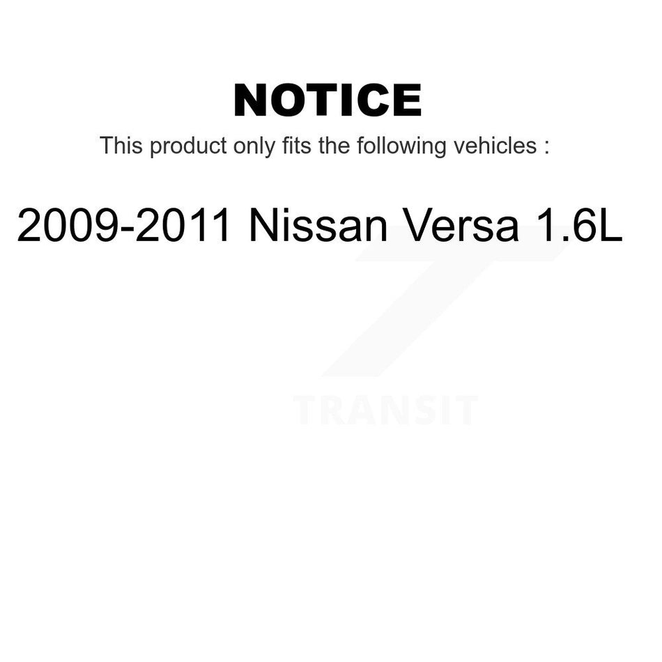 Rear Brake Drums Pair For 2009-2011 Nissan Versa 1.6L K8-101912