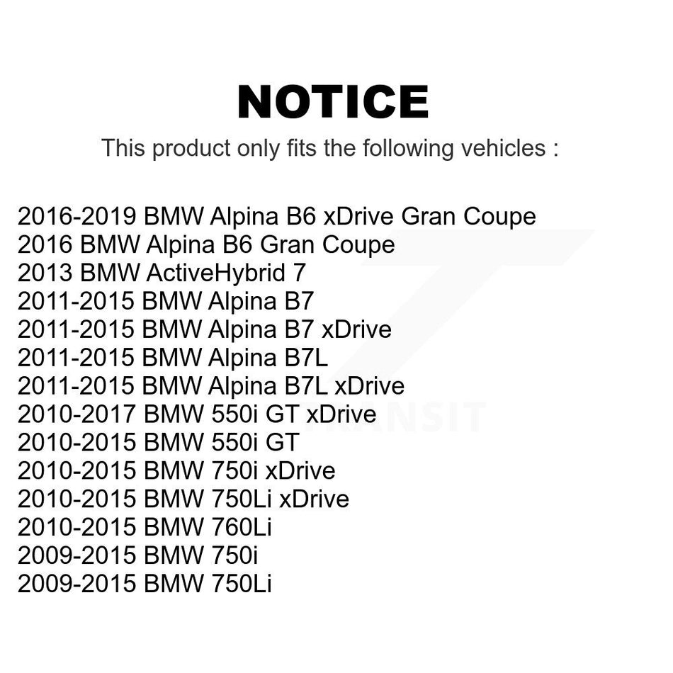 Rear Disc Brake Rotors Pair For BMW 750Li xDrive 750i 550i GT Alpina B7 B6 Gran Coupe 760Li B7L ActiveHybrid 7 K8-102328