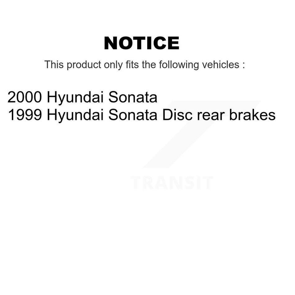 Front Rear Disc Brake Rotors And Ceramic Pads Kit For Hyundai Sonata K8C-101008