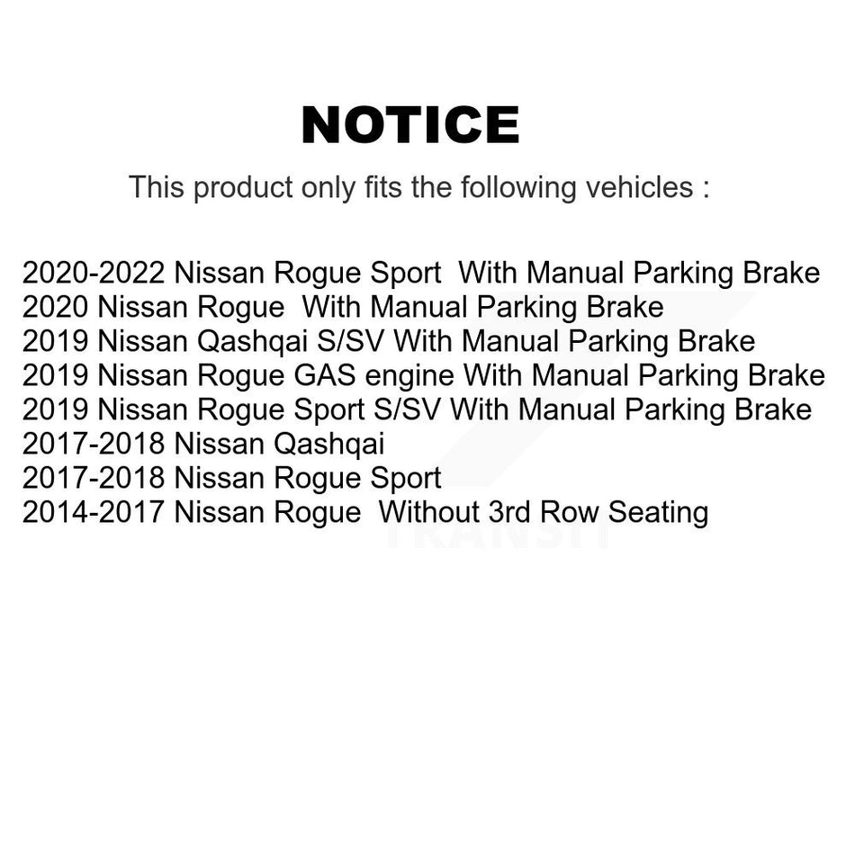 Front Rear Disc Brake Rotors And Semi-Metallic Pads Kit For Nissan Rogue Sport Qashqai K8F-101474