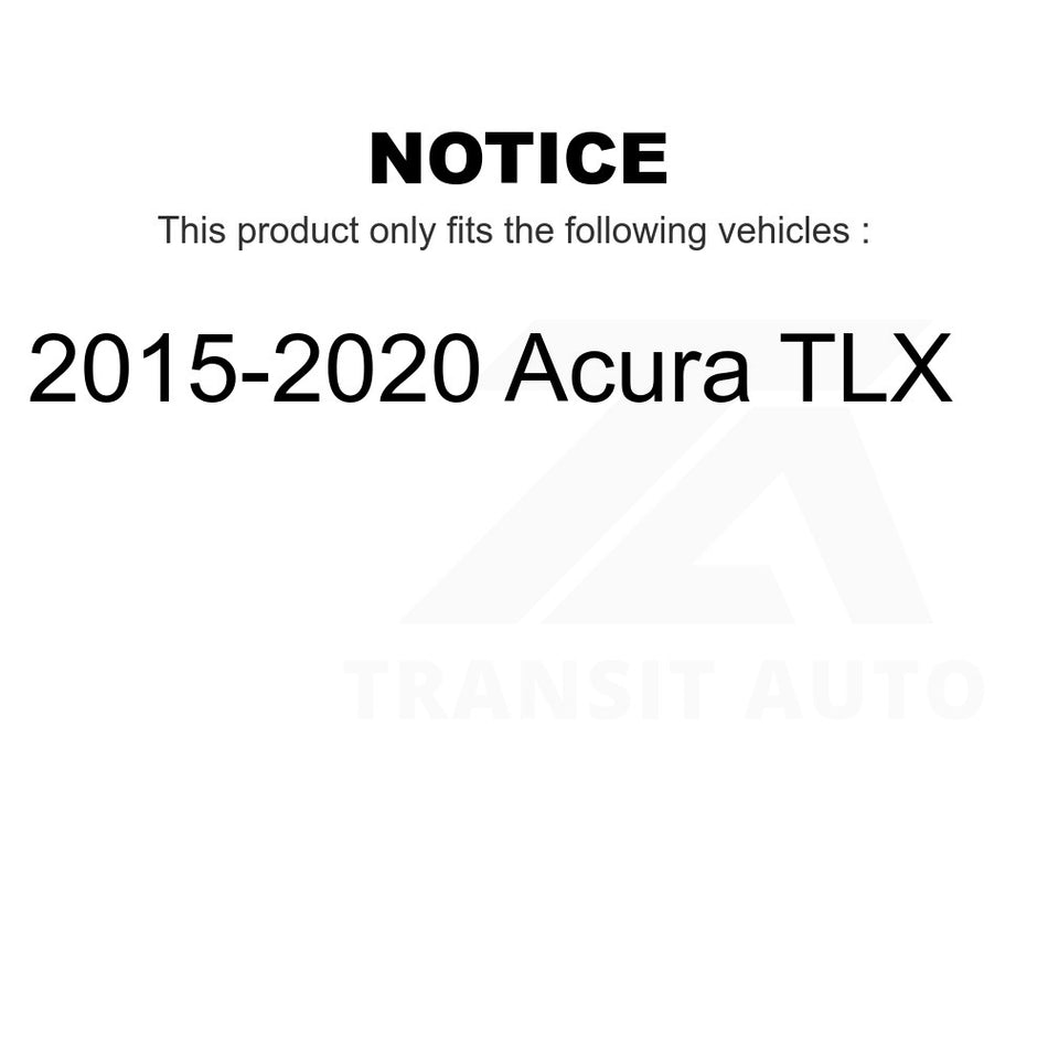 Rear Disc Brake Rotors And Semi-Metallic Pads Kit For 2015-2020 Acura TLX K8F-101973