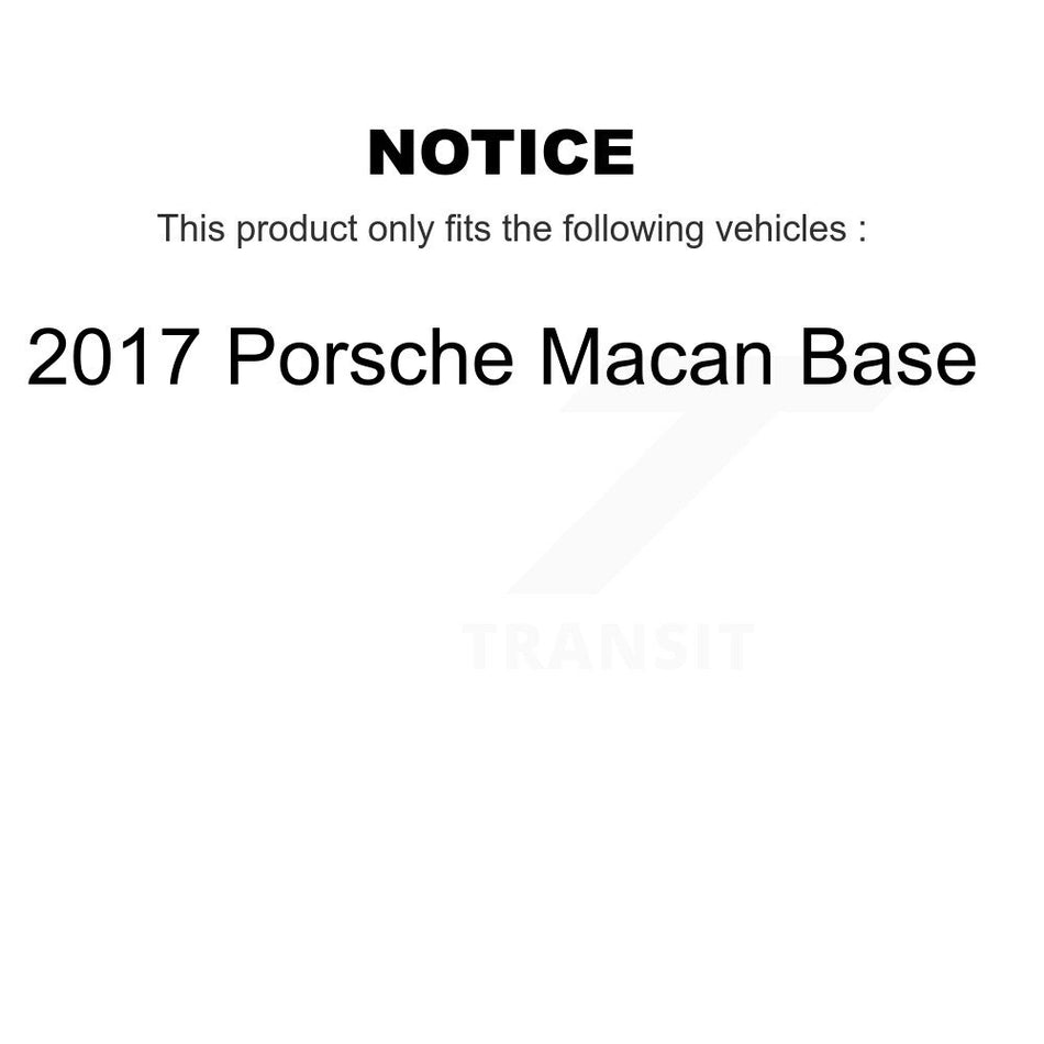 Front Rear Disc Brake Rotors And Semi-Metallic Pads Kit For 2017 Porsche Macan Base K8F-102730