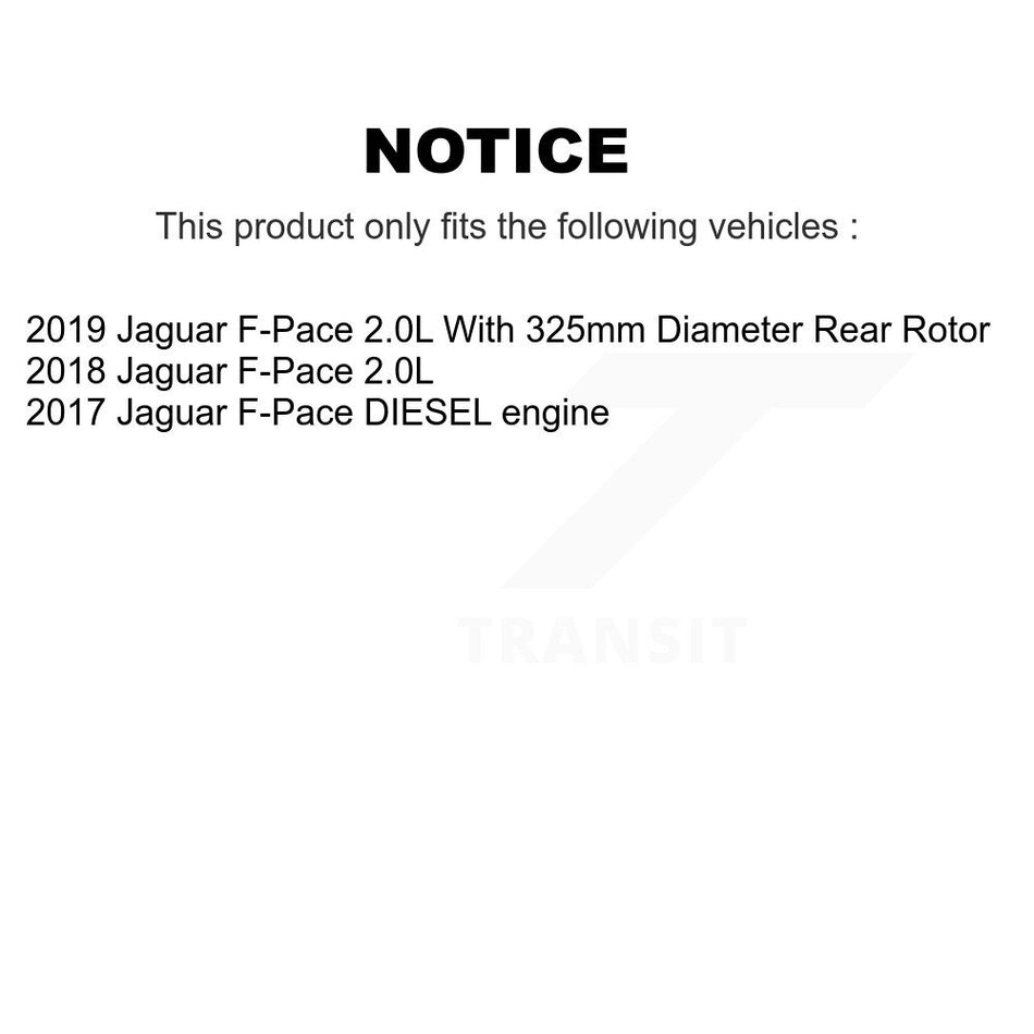 Front Rear Disc Brake Rotors And Semi-Metallic Pads Kit For Jaguar F-Pace Land Rover Range Velar K8F-103567