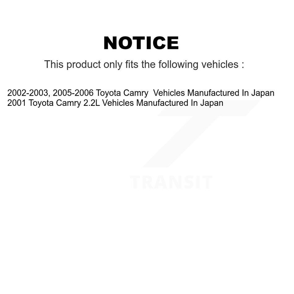 Rear Brake Drum Shoes And Spring Kit For Toyota Camry Vehicles Manufactured In Japan K8N-100367