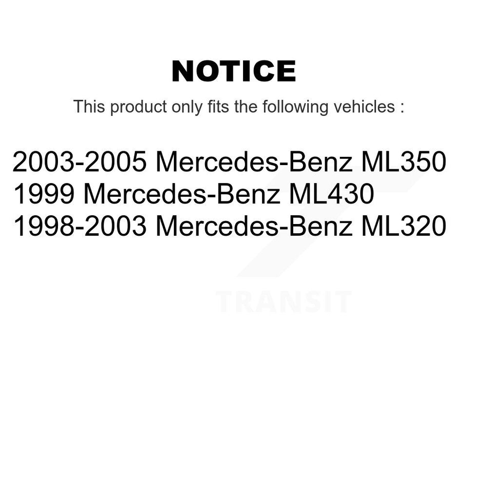 Front Disc Brake Rotors And Semi-Metallic Pads Kit For Mercedes-Benz ML320 ML350 ML430 K8S-100333