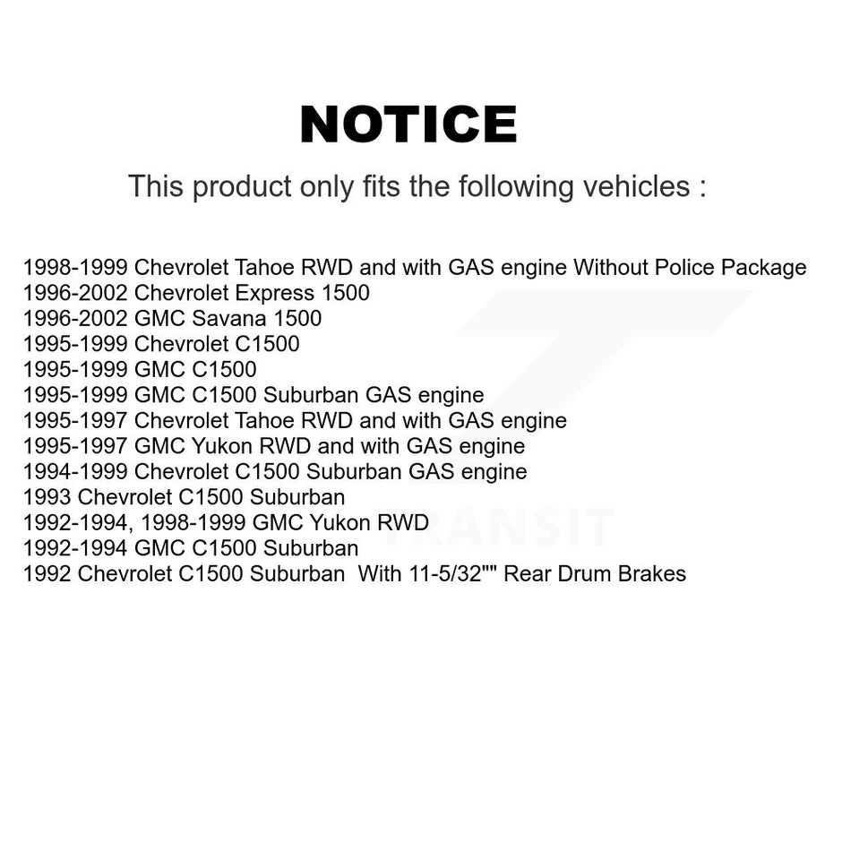 Front Disc Brake Rotors Hub Assembly And Semi-Metallic Pads Kit For Chevrolet C1500 GMC Tahoe Suburban Yukon Express 1500 Savana K8S-100682