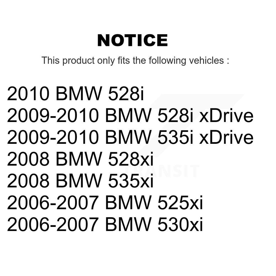 Front Rear Disc Brake Rotors And Semi-Metallic Pads Kit For BMW 530xi 535xi 528i xDrive 535i 528xi 525xi K8S-101286