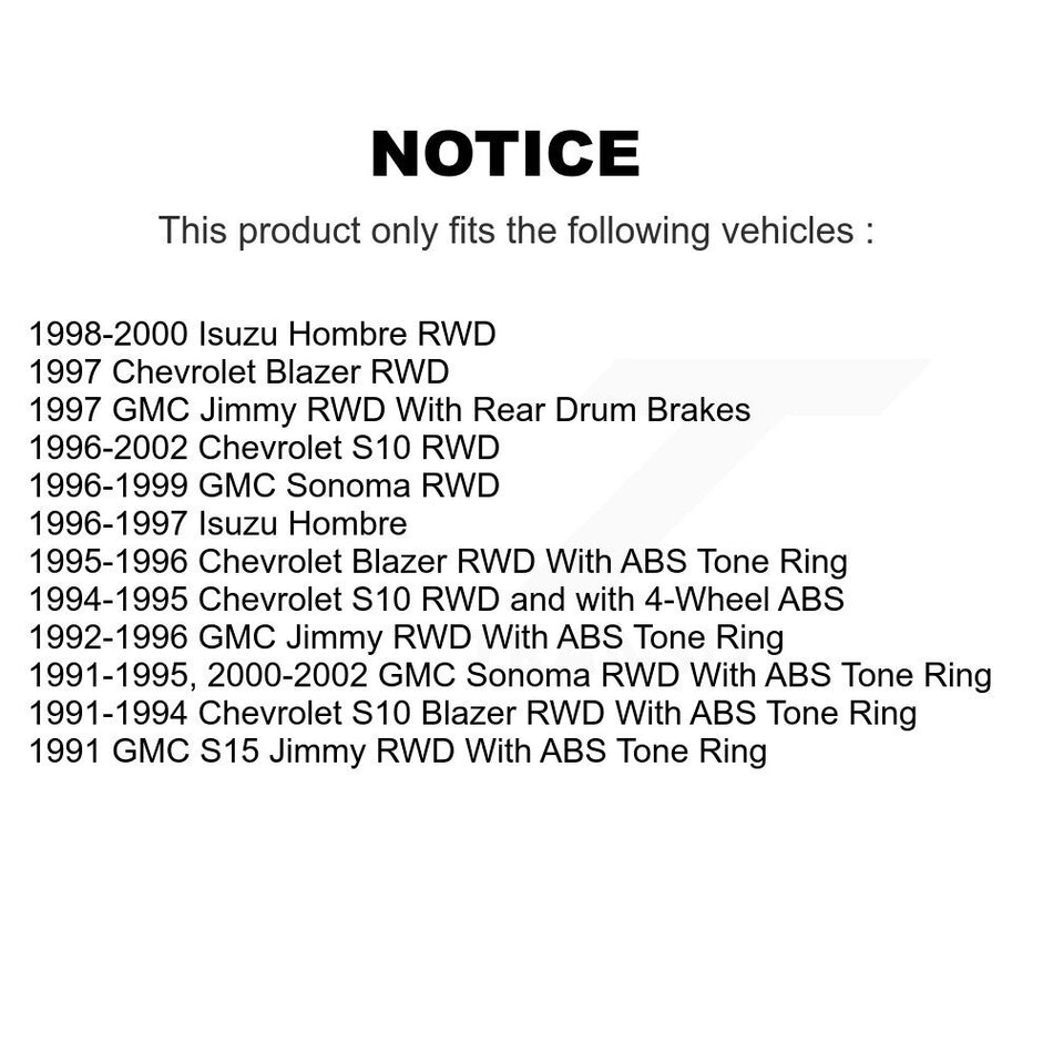 Front Disc Brake Rotors Hub Assembly And Ceramic Pads Kit For Chevrolet S10 GMC Sonoma Blazer Jimmy Isuzu Hombre S15 K8T-100713