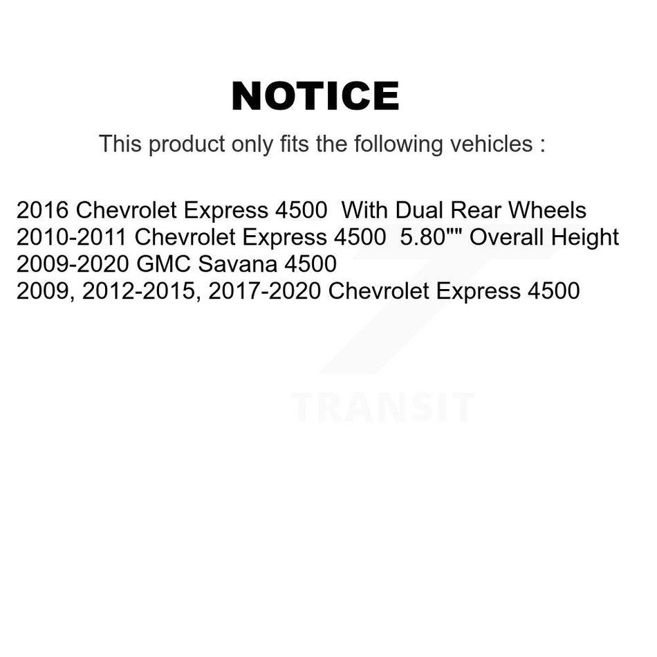 Front Rear Disc Brake Rotors And Ceramic Pads Kit For Chevrolet Express 4500 GMC Savana K8T-100795