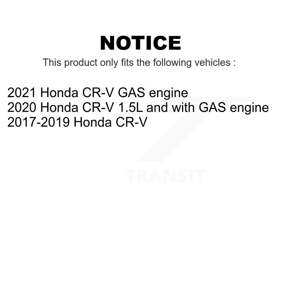 Front Wheel Bearing With Disc Brake Rotors And Ceramic Pads Kit For Honda CR-V KBB-118885