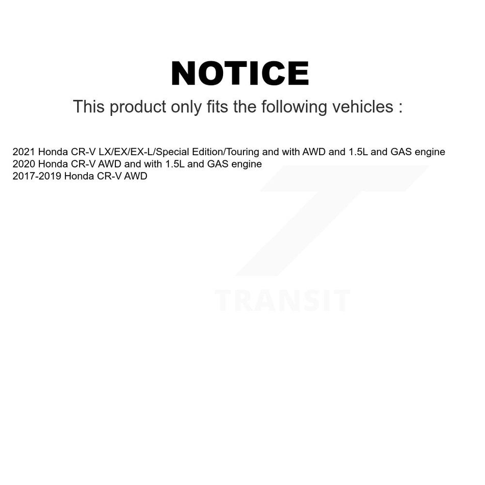 Front Rear Wheel Hub Bearings Assembly Coated Disc Brake Rotors And Semi-Metallic Pads Kit (10Pc) For Honda CR-V KBB-123210