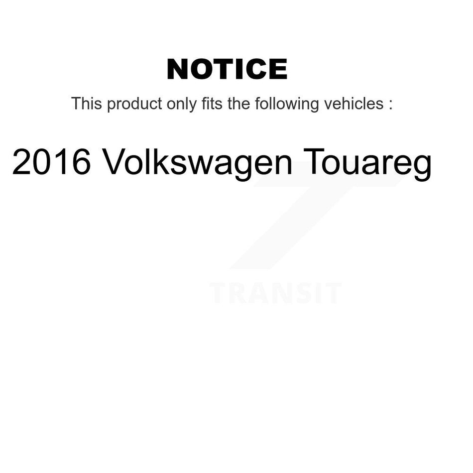 Front Hub Bearing Assembly With Disc Brake Rotors And Ceramic Pads Kit For 2016 Volkswagen Touareg KBB-123390