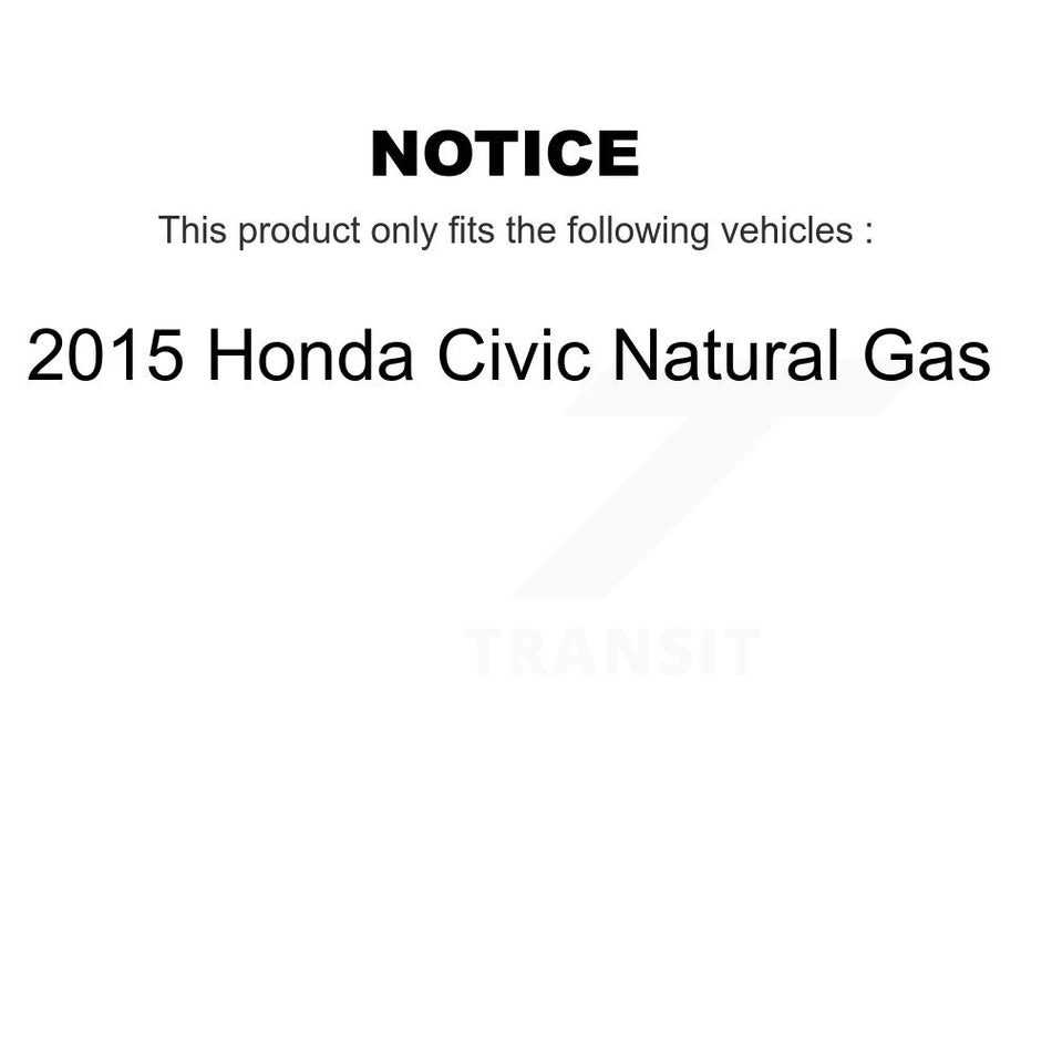Front Rear Ceramic Brake Pads Kit For 2015 Honda Civic Natural Gas KCX-100528