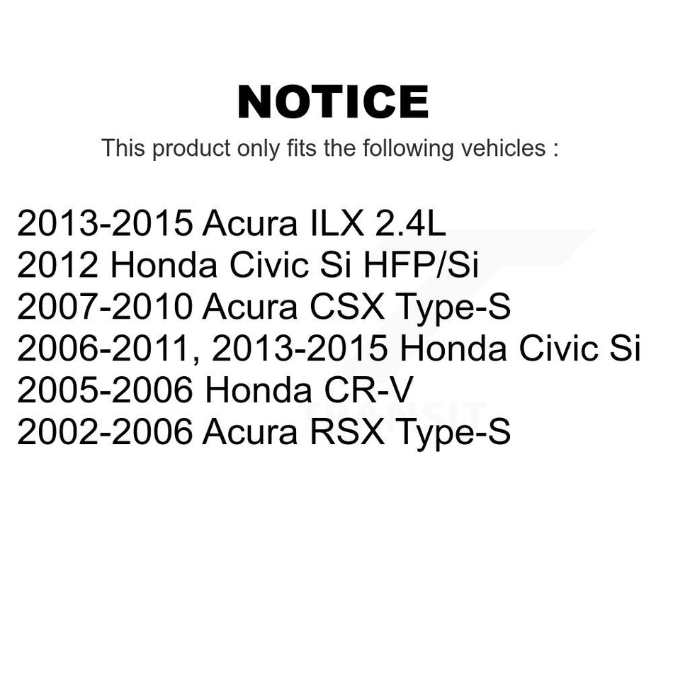 Front Coated Drilled Slotted Disc Brake Rotors Pair For Honda Civic CR-V Acura RSX ILX CSX KD-100041