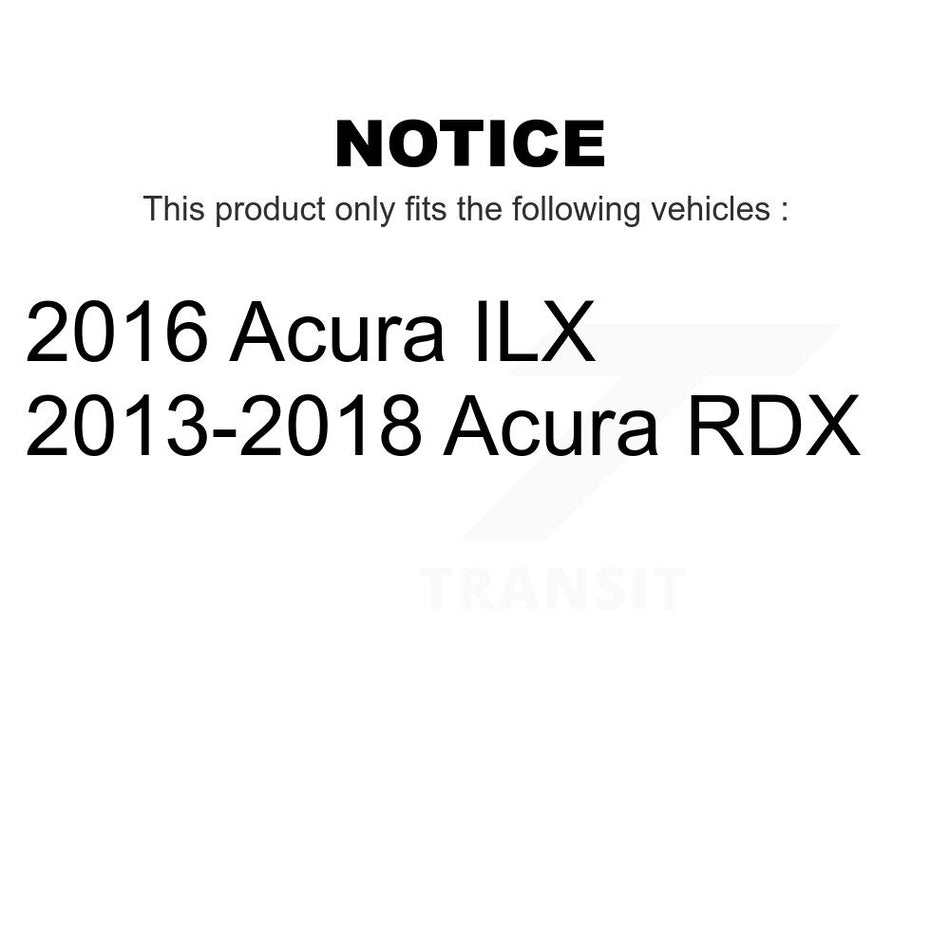 Front Coated Drilled Slotted Disc Brake Rotors Pair For Acura RDX ILX KD-100087