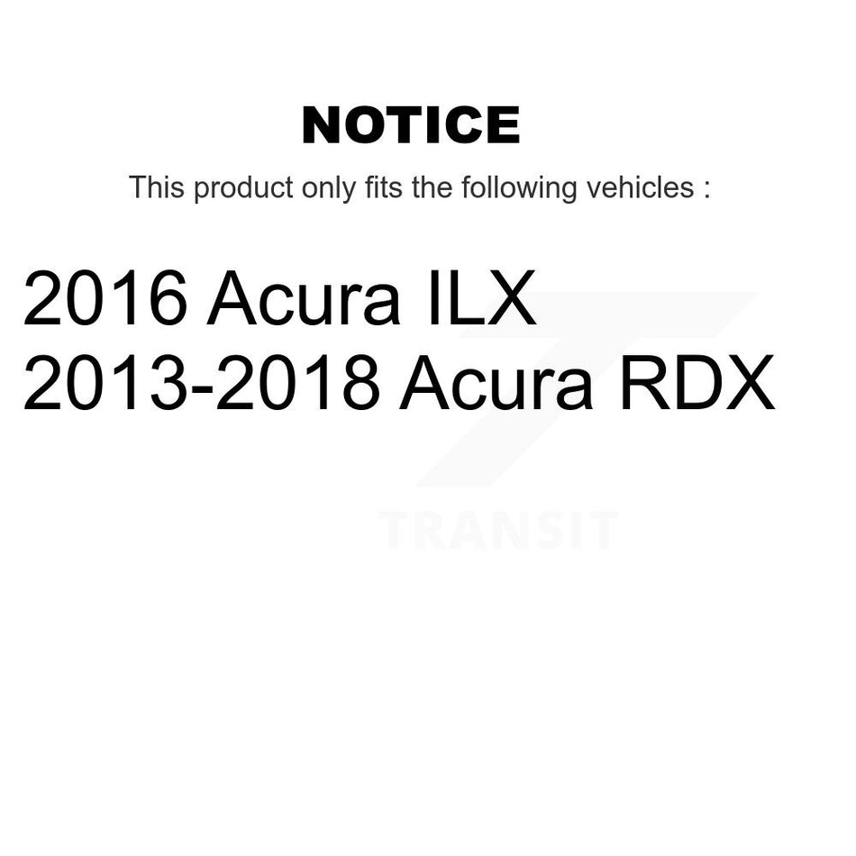 Front Coated Drilled Slotted Disc Brake Rotors And Semi-Metallic Pads Kit For Acura RDX ILX KDF-100160