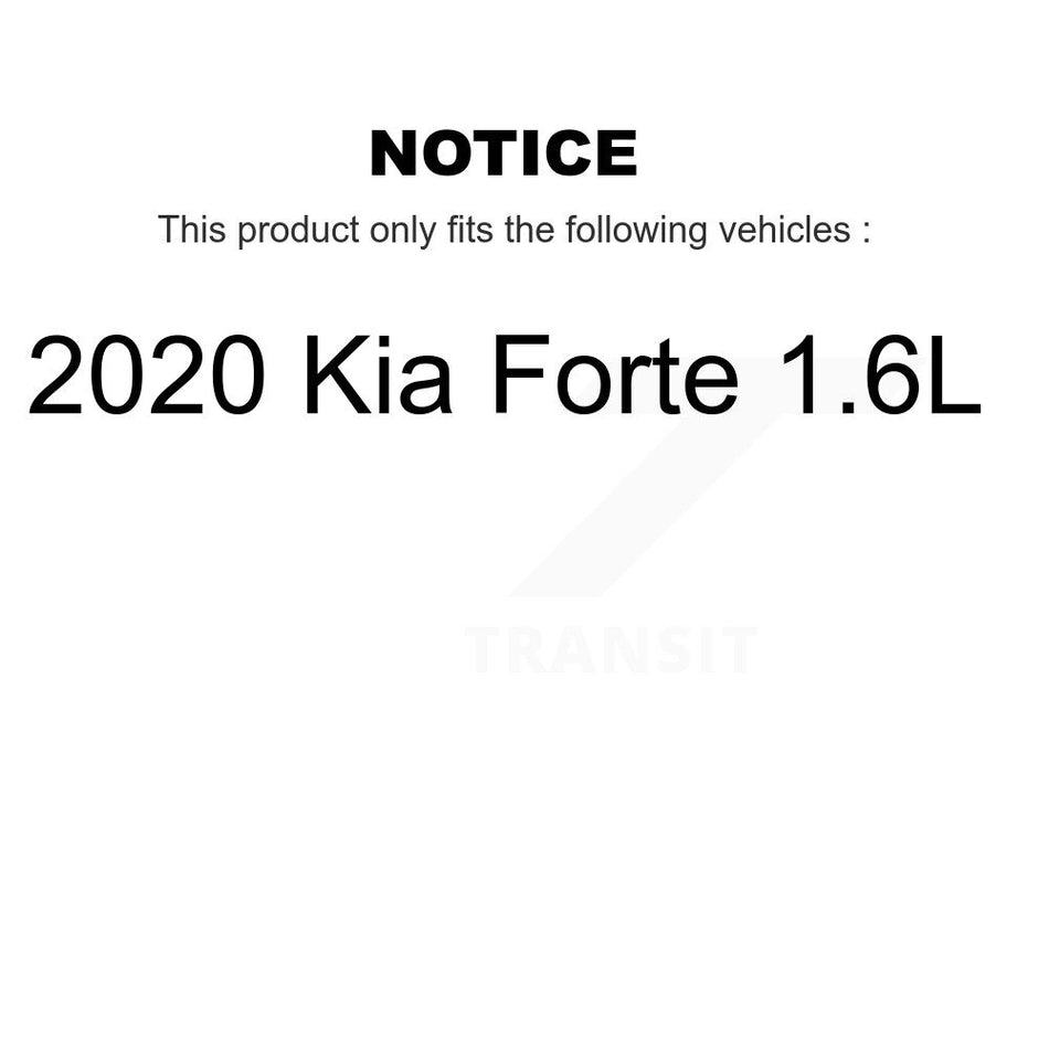 Front Coated Drilled Slotted Disc Brake Rotors And Semi-Metallic Pads Kit For Kia Forte Hyundai Kona KDF-100633