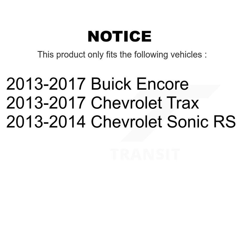 Front Coated Drilled Slotted Disc Brake Rotors And Semi-Metallic Pads Kit For Chevrolet Buick Encore Trax Sonic KDS-100664