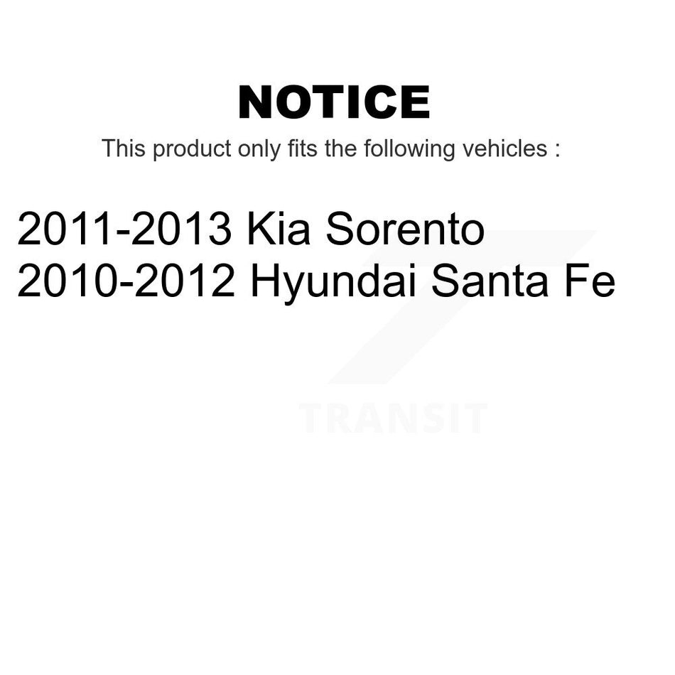 Front Rear Semi-Metallic Brake Pads And Parking Shoes Kit For Kia Sorento Hyundai Santa Fe KFN-100636
