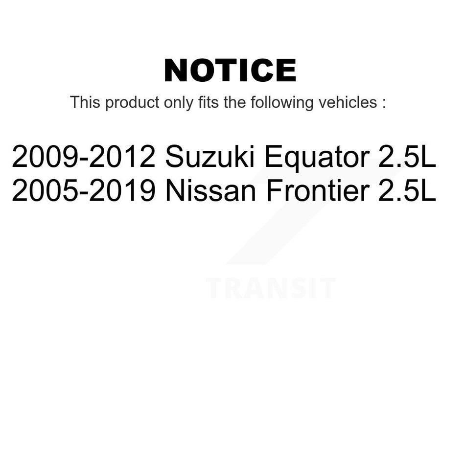 Front Coated Disc Brake Rotors Pair For Nissan Frontier Suzuki Equator 2.5L KG-100236