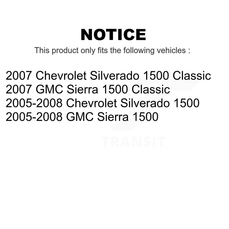 Rear Coated Brake Drums Pair For Chevrolet Silverado 1500 GMC Sierra Classic KG-101409