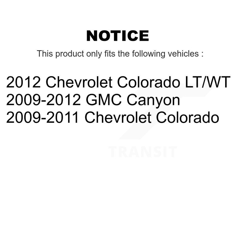 Front Rear Coated Disc Brake Rotors Ceramic Pads And Drum Kit For Chevrolet Colorado GMC Canyon KGC-101997