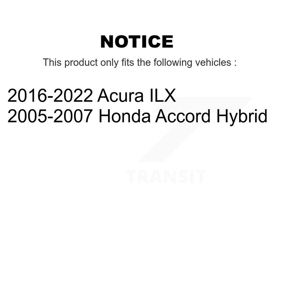 Rear Coated Disc Brake Rotors And Semi-Metallic Pads Kit For Honda Accord Acura ILX KGF-101462