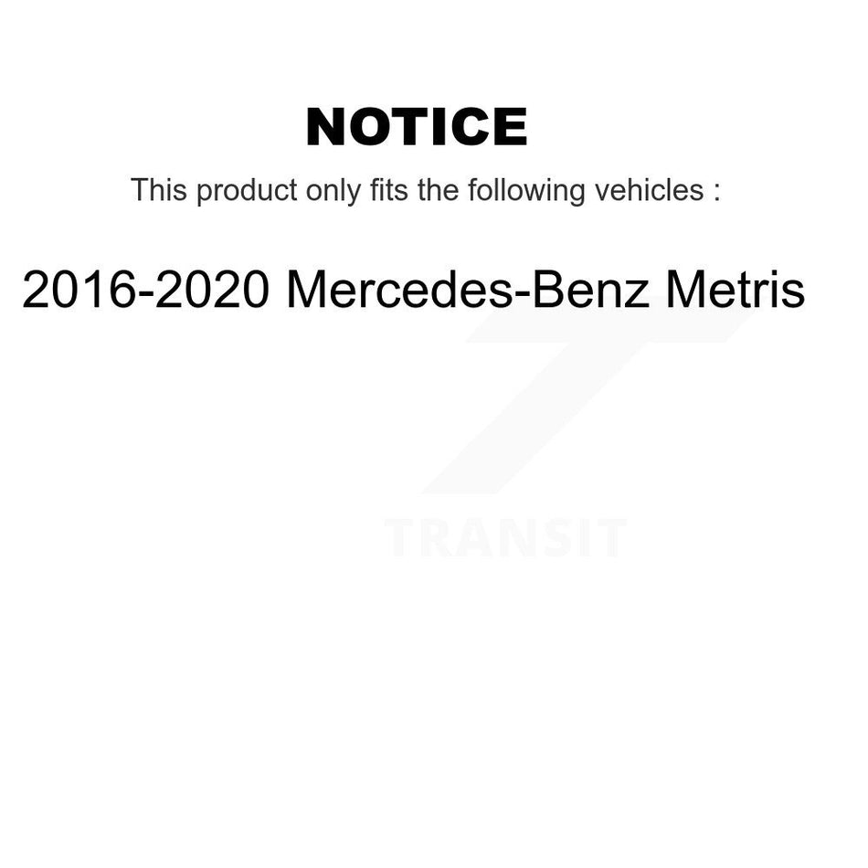 Front Coated Disc Brake Rotors And Semi-Metallic Pads Kit For 2016-2020 Mercedes-Benz Metris KGF-102459