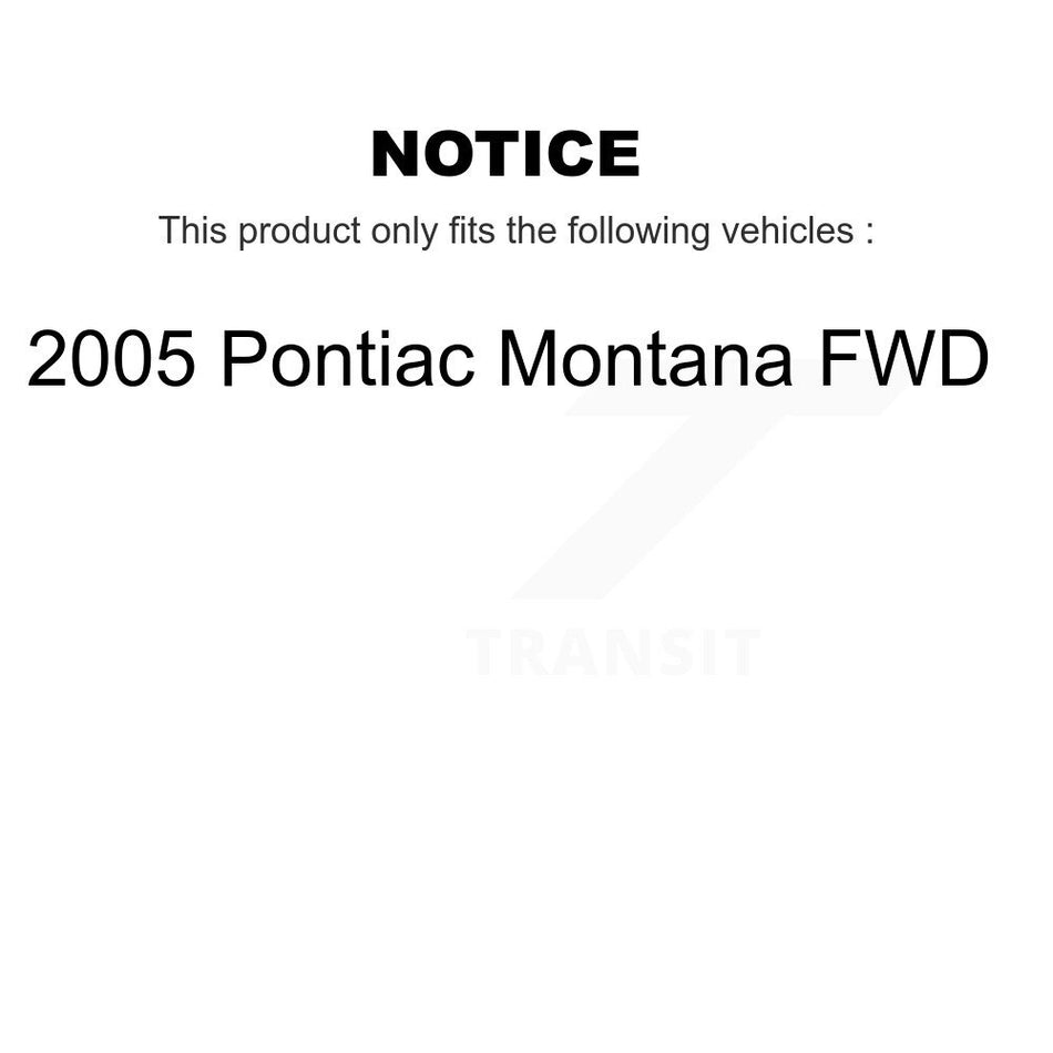 Front Complete Shock Assembly And TOR Link Kit For 2005 Pontiac Montana FWD KSS-100508