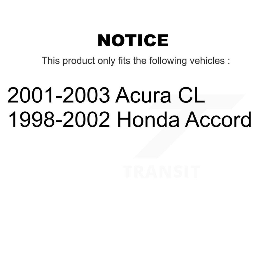 Front Complete Shock Assembly And TOR Link Kit For Honda Accord Acura CL KSS-100561