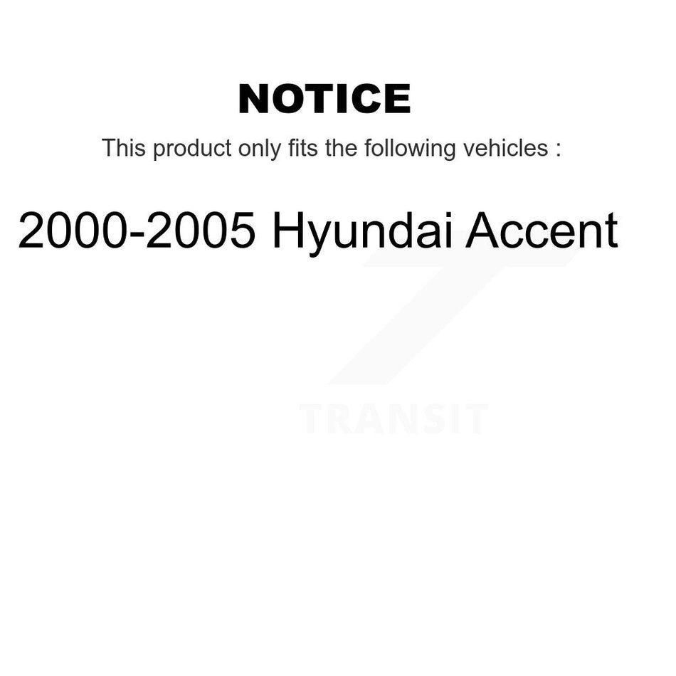 Front Complete Shock Assembly And TOR Link Kit For 2000-2005 Hyundai Accent KSS-100568