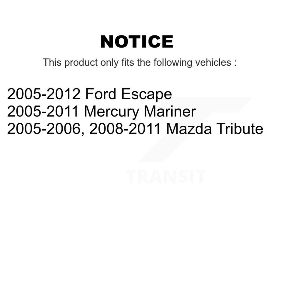 Front Complete Shock Assembly And TOR Link Kit For Ford Escape Mercury Mariner Mazda Tribute KSS-100740