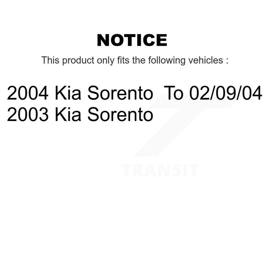 Front Complete Shock Assembly And TOR Link Kit For Kia Sorento KSS-100745