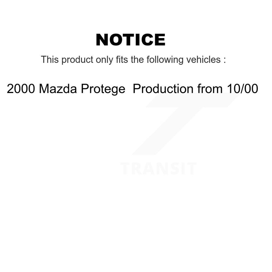 Front Complete Shock Assembly And TOR Link Kit For 2000 Mazda Protege Production from 10 00 KSS-100757