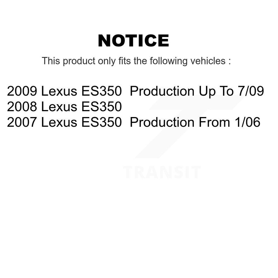 Front Complete Shock Assembly And TOR Link Kit For Lexus ES350 KSS-100768