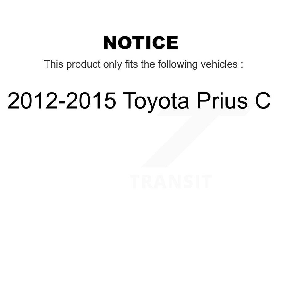 Front Complete Shock Assembly And TQ Link Kit For 2012-2015 Toyota Prius C KSS-100923