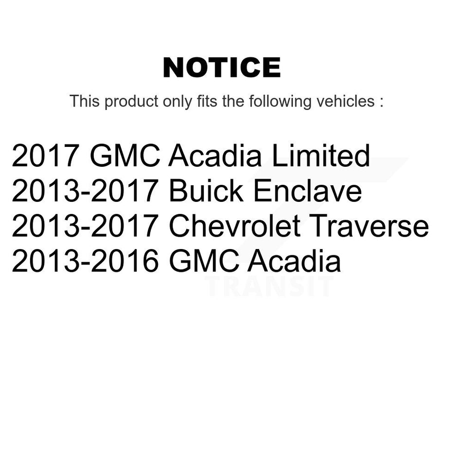 Front Control Arms Assembly And Complete Shock Tie Rods Link Sway Bar Suspension Kit (10Pc) For Chevrolet Traverse GMC Acadia Buick Enclave Limited KSS-103955