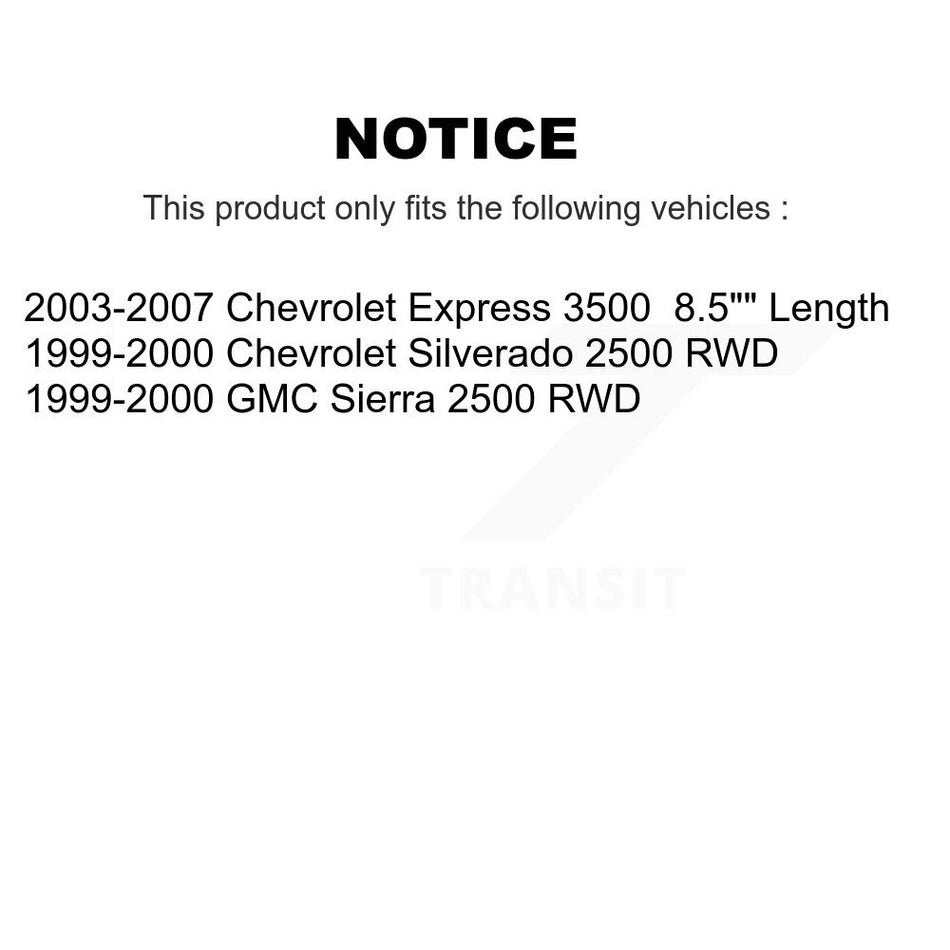 Front Suspension Control Arm And Ball Joint Assembly Stabilizer Bar Link Kit For Chevrolet Express 3500 Silverado 2500 GMC Sierra KTR-100027