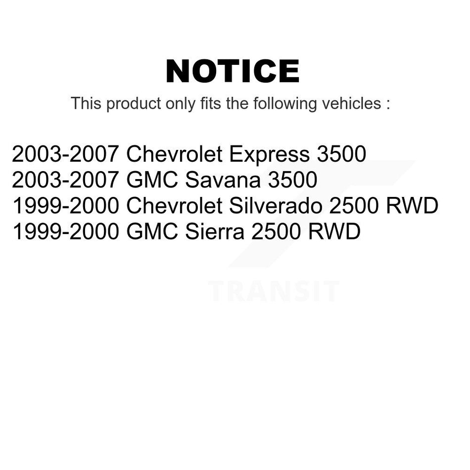 Front Suspension Control Arm And Ball Joint Assembly Stabilizer Bar Link Kit For Chevrolet Express 3500 GMC Silverado 2500 Savana Sierra KTR-100028