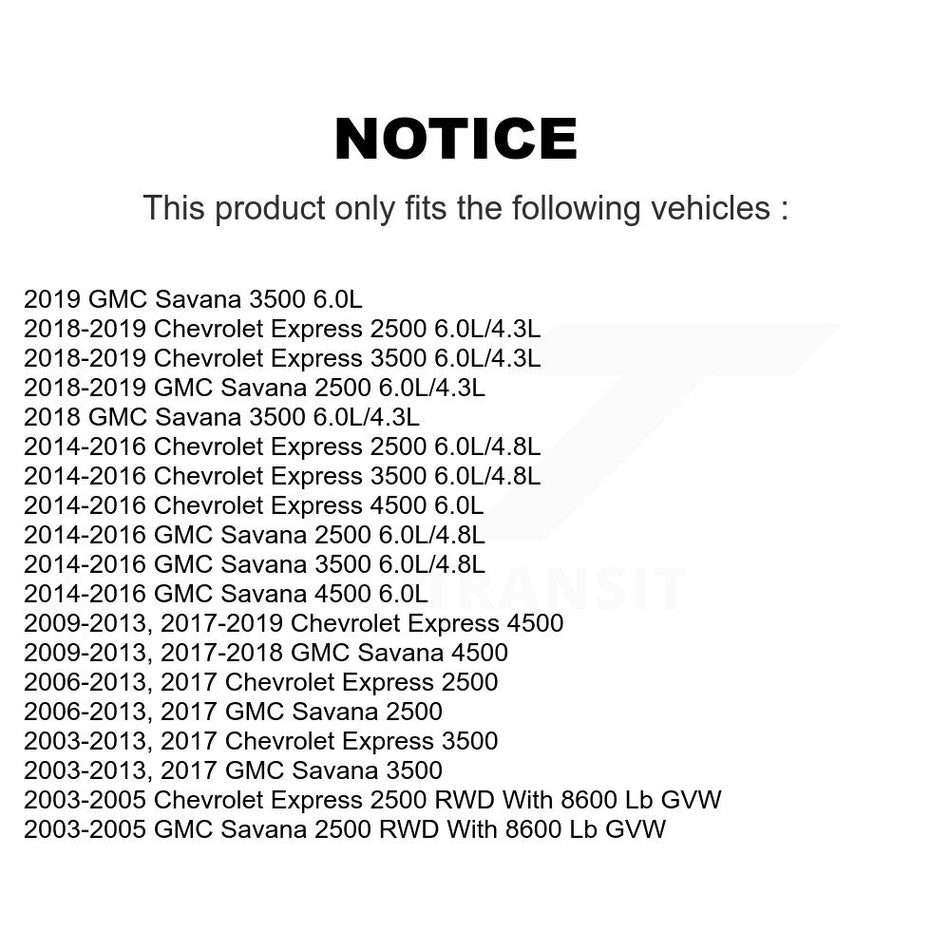 Front Suspension Control Arm And Ball Joint Assembly Stabilizer Bar Link Kit For Chevrolet Express 3500 2500 GMC Savana 4500 KTR-100029