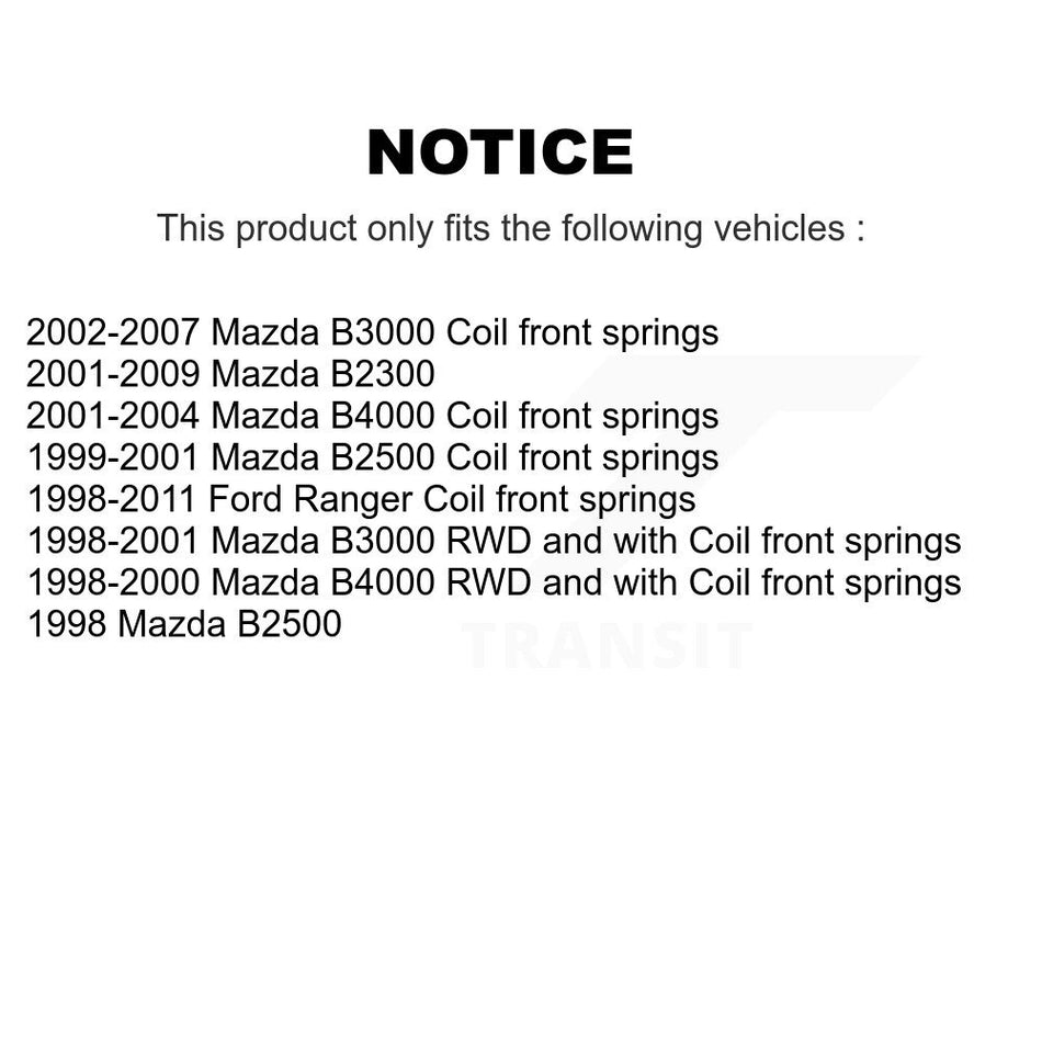 Front Suspension Control Arm And Ball Joint Assembly Stabilizer Bar Link Kit For Ford Ranger Mazda B3000 B2500 B2300 B4000 KTR-100031